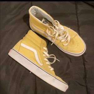 yellow high top vans